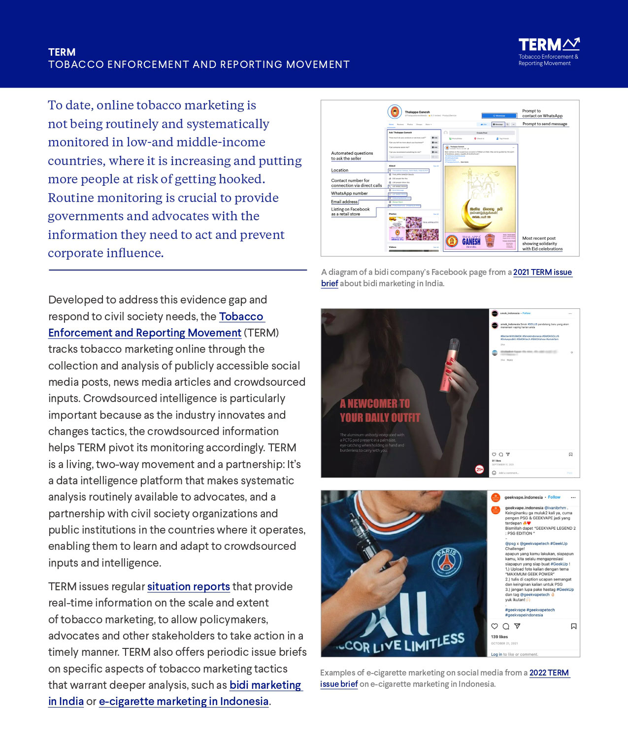 About Tobacco Enforcement and Reporting Movement